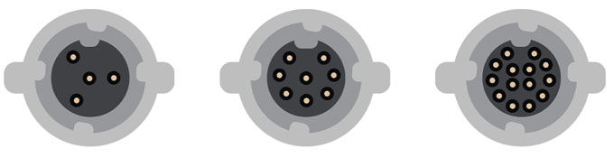 3 pin waterproof led connector